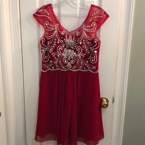 beautiful red homecoming/prom dress!